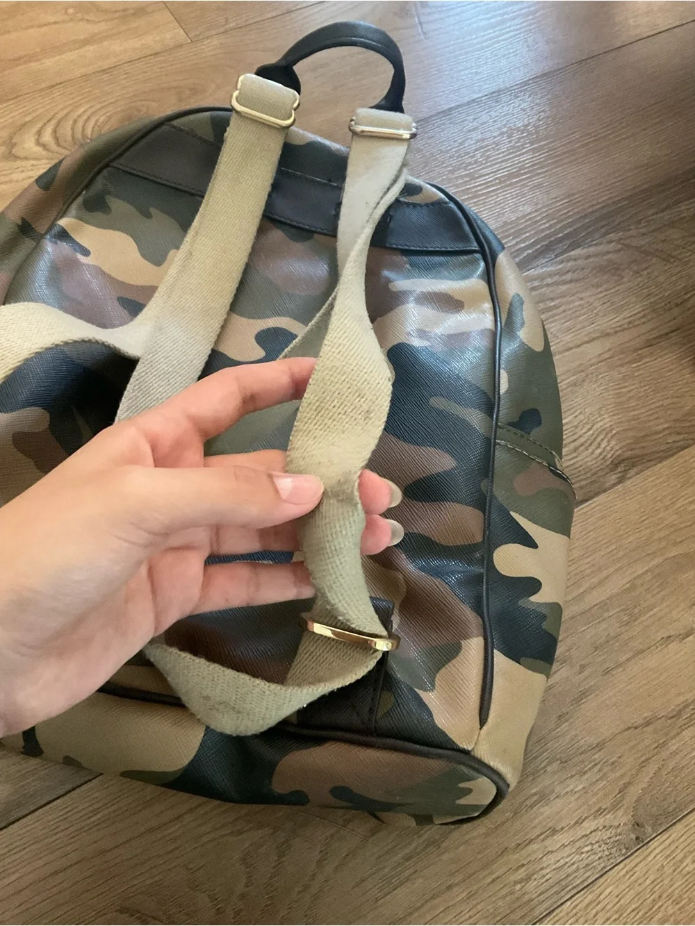 Michael Kors Camo Print Men's Backpack - Green/Brown